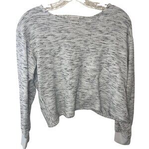 Threads 4 Thought Juniors Open Back Twist Knot Pullover Sweater Top Size 16 Gray